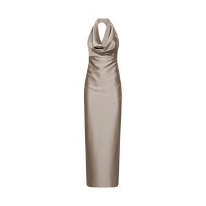 Blanca Vita Women Taupe Satin Antea Long Dress